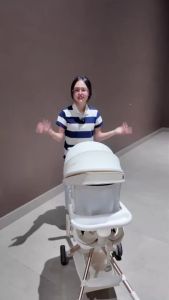 Xe đẩy gấp gọn cho bé xe đẩy cho bé chính hãng Bamboo Life 2 chiều 3 tư thế cho bé sơ sinh