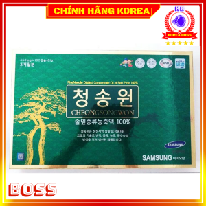 Tinh dầu thông đỏ hàn quốc Cheongsongwon chính hãng hộp 180 viên - koreaboss