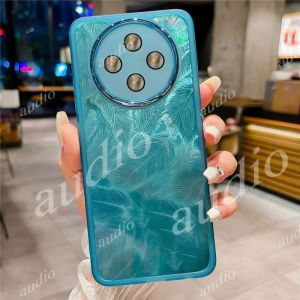 Tecno Spark 30C 4G 5G Laser Feather Glitter Phone Case For Tecno Spark 30C 30 Pro Pro+ 4G 5G 2024 With Full Camera Lens Protective Film Clear Transparent Phone Casing For Tecno Spark 30Pro 30Pro+ 4G 5G Back Cover