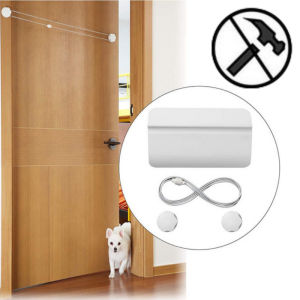 Automatic Two-Way  Access Pet Door Controllable Entry Without Drilling Easy Installation