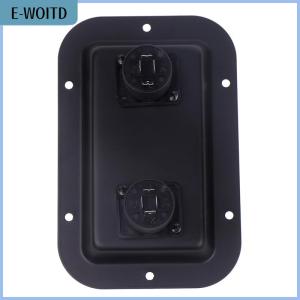 【E-WOITD】 Plate Socket Junction Box Clip Guitar Dual Large For PA Speaker Cabinets Socket Junction Box Clip Accessories
