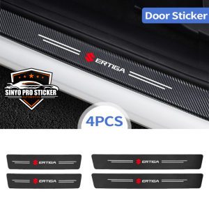 sticker stiker mobil sillplate ertiga sticker karbon 3d sticker stiker suzuki ertiga karbon fiber pelindung pijakan pintu 4/5/9pcs