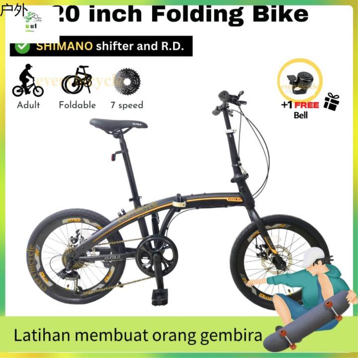 Persediaan luar ❀Folding Bike 20 inch SHIMANO Speed Basikal