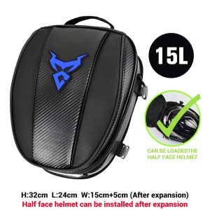Multifunction Motorcycle Tank Bag Motocross Tail Bag Motocentric Helmet Bags With Magnet Fuel Oil Bags Carbon Fiber Oxford Cloth