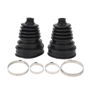 2-Pack Silicone CV Joint Boot Kit with 4 Clamps -Flexible Dust Cover for Protection Heavy Duty Replacement for Cars Trucks