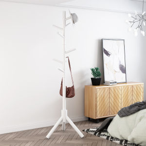 Coat Rack Umbrella Stand Clothes Rack Wooden Coat Rack Bedroom Drying Rack