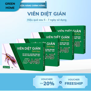 Thuốc diệt gián sinh học AMB hộp 8 viên diệt tận gốc tất cả các loài gián hiệu quả sau 5-7 ngày an toàn