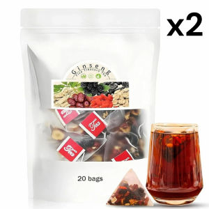 Ginseng Five Treasures Tea Supplement Nourishing Formula For Vitality And Energy Boost Five Natural Ingredients Tea