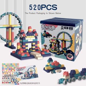 Đồ chơi thông minh cho bé- Bàn Lego 110 chi tiết có ngăn kéo kèm ghế cho bé lắp ráp lego (đồ chơi phát triển tư duy)