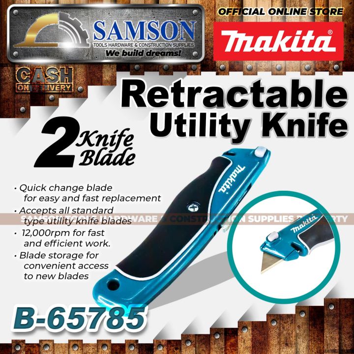 MAKITA Retractable Utility knife B65785 *SAMSON TOOLS* Lazada PH