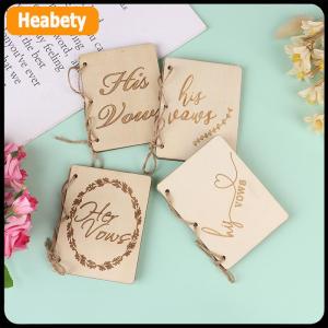 【2-3 days delivery】 2PCS Wedding Vow Books Wedding Vow Notebook Creative Sturdy Kraft Paper Handbook