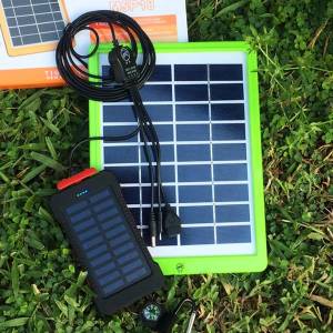 แผงโซล่าเซลล์ รุ่น M5P18 พร้อม แบตเตอรี่สำรอง พลังงานแสงอาทิตย์