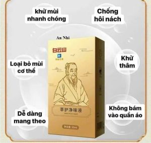 Xịt Nách Thảo Mộc Bạch Vân Sơn - Ngăn Mùi Hôi Nách Suốt Cả Ngày Giảm Tiết Mồ Hôi & Làm Sáng Vùng Da Dưới Cánh Tay.