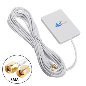 3G4GLTE flat antenna dual interface SMA TS9 CRC9 connector router modem antenna dual RG174