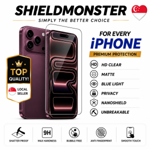 (SG) ShieldMonster iPhone Screen Protector Tempered Glass for iPhone 18 Pro Max/18 Pro/17 Pro Max/17 Pro/17 Air/16/16e/15/14/13/12 /11/ Pro Max Mini/XR/XS Max - 9H Clear Privacy Matte Anti-Bluelight