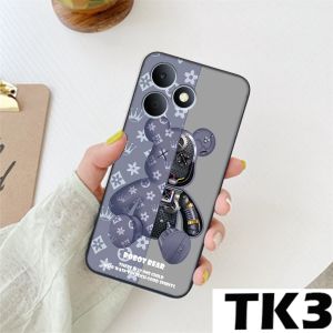 Ốp lưng cho Realme NOTE 80 in hình Gấu nâu - hồng Gấu Be@rick cực CUTE DỄ THƯƠNG