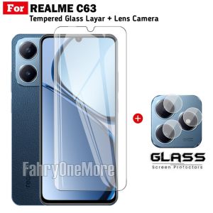 PROMO Tempered Glass Realme C63 Layar Clear Free Lens Camera Handphone