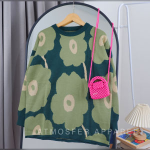 letty sweater rajut oversize wanita kekinian / sweater crop rajut tebal wanita lengan panjang / atasan rajut wanita import / sweater rajut cewek korean style / sweater rajut perempuan motif bunga / baju rajut wanita murah terbaru kekinian viral