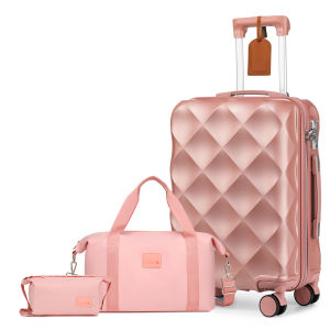 [รับประกัน5ปี] SeaChoice ​กระเป๋าเดินทาง 20นิ้ว แถมกระเป๋า bags Travel luggage กระเป๋าเดินล้อลาก 20/24/28 นิ้ว 8 ล้อ หมุนได้ 360 องศา วัสดุABS  ล็อคTSA รุ่นซิปYKK