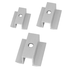 10 Pieces Aluminum Alloy Solar Panel Mounting Brackets Middle Clamp Solar Middle Clamp for Framed Panels 40mm/50mm/60mm