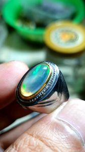 Cincin Batu Kalimaya Kristal Jarong Ajibb Siang Malam