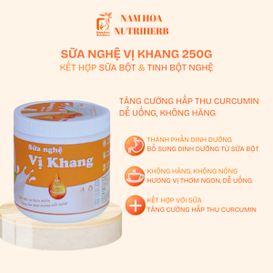 Nam Hoa Nutriherb Sữa Nghệ Vị Khang 250g Hỗ Trợ Dạ Dày Giảm Trào Ngược Tiêu Hóa An Toàn Cho Gia Đình Tăng Cường Hấp Thu Curcumin