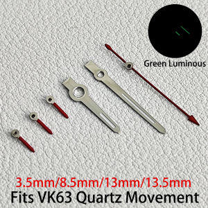 new VK63 Watch Hand Suitable for VK63 VK63A Movement Gold Silver Watch Needle Hands for VK63 6 Hands Green Luminous high-quality