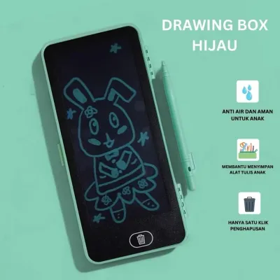 [ MP ] Kotak Pensil Digital Drawing Tablet Box Case Pencil Drawing Pad Edukasi 2in1 Mainan Tablet Gambar