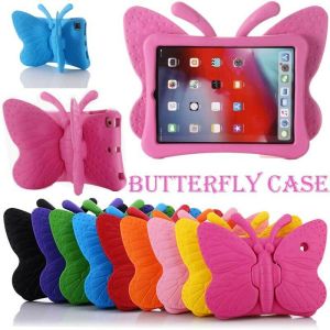 Hufee Casing for Samsung Galaxy Tab A 8.0 2019 T290 T295 T297Tab A7 Lite 8.7 2021 SM-T220 T225 Tab A 8.0 2017 SM-T380 T385 Kids Friendly Safe EVA Butterfly Shockproof Stand Tablet Cover Case