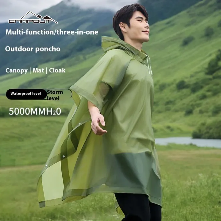 【Cắm】 Áo mưa áo pon-sô chống thấm nước đa năng ngoài trời để đi bộ ...