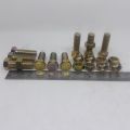 BAUT  M10 X 30 KUNCI 14 PANJANG 3 CM 3CM BAUD KUNING M10X30 BAUT 14 BMK M10X30 HEXA BOLT 10 X 30 30MM 30 MM KUNCI RING 14 PITCH DRAT 1.25. 
