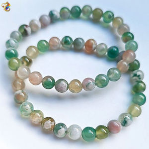 Graduation Grade Green Sakura Agate Bracelet