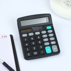 Electronic Calculator 12 Digit Display Multi-functional Big Button for Business Office School