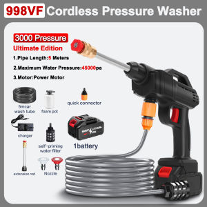 FENGBAO 988VF Water Jet Cordless Car Wash Floor Spray Gun Water Jet Pump Portable Outdoor Wash Car Cleaning and Care 25000kpa Cordless Car Water jet