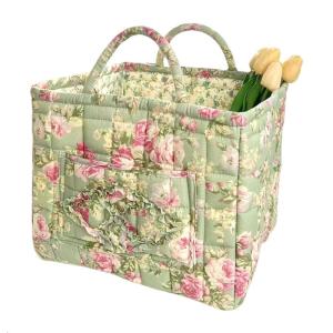 Large Capacity Unique Style Laundry Basket Foldable Fabric Storage Organizers with Handles Fabric Storage Basket