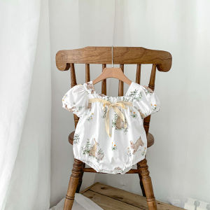 MILANCEL Summer Baby Bodysuits Floral Print Girls One Piece Infant Bunny Clothing2026