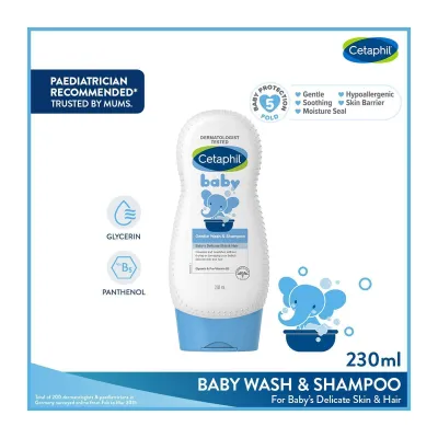 Cetaphil Baby Gentle Wash And Shampoo With Glycerin And Panthenol