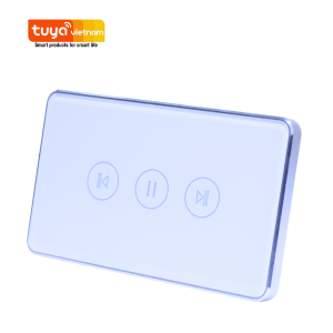 Công tắc điều khiển cửa cuốn thông minh wifi cao cấp bo viền nhôm màu