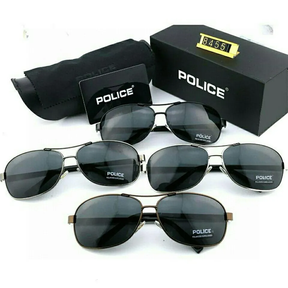 POLICE Aviation Sunglasses Retro Men Polarized Brand Design