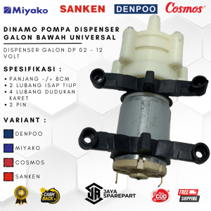 Dinamo Pompa Air Dispenser Galon Bawah Universal | Sparepart Dispenser