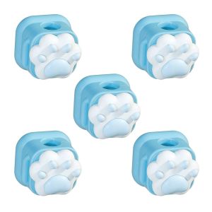 NOBLELYN 5pcs Self-adhesive Desktop Cable Organizer 3D Cat Claw ic Cable Clip Buckle Cute Charging Line Winder