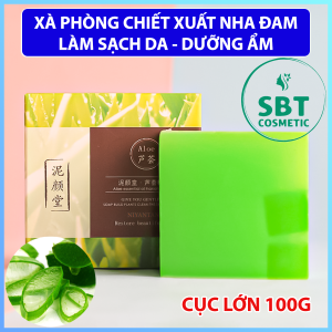 Xà Phòng Nha Đam NIYANTANG Cục 100g Chiết Xuất Từ Tinh Dầu Nha Đam Dầu Hạnh Nhân – Phục Hồi Collagen Ngừa Lão Hóa Làm Sạch Da Mặt Và Body Giảm Mụn