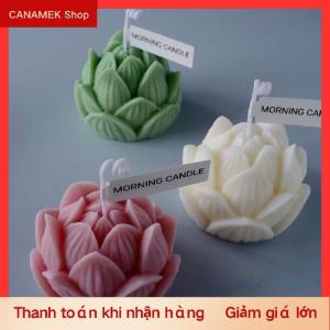 CS Khuôn silicon nến thơm khuôn silicon xà phòng hình hoa sen 3D Tự làm