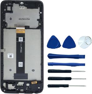 LCD Display Touch Screen Digitizer Assembly with Frame Replacement for TCL K32 T513W 6.75" LCD Screen Display Frame