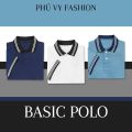 Áo POLO nam basic tay ngắn vải cotton cá sấu với ba màu dễ phối đồ. 
