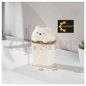 CAG SHOP  1pc Bear Drain Soap Box with Lid Soap Dish Storage Box Bathroom Soap Holder Travel Portable Sealed Soap Case Organizer