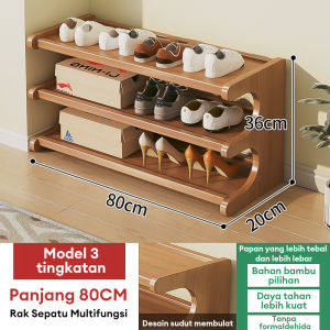 Rak Sepatu Kayu Rak Sepatu Susun Rak Sandal Rak Sepatu Tertutup Rak Sepatu Aesthetic Rak serbaguna