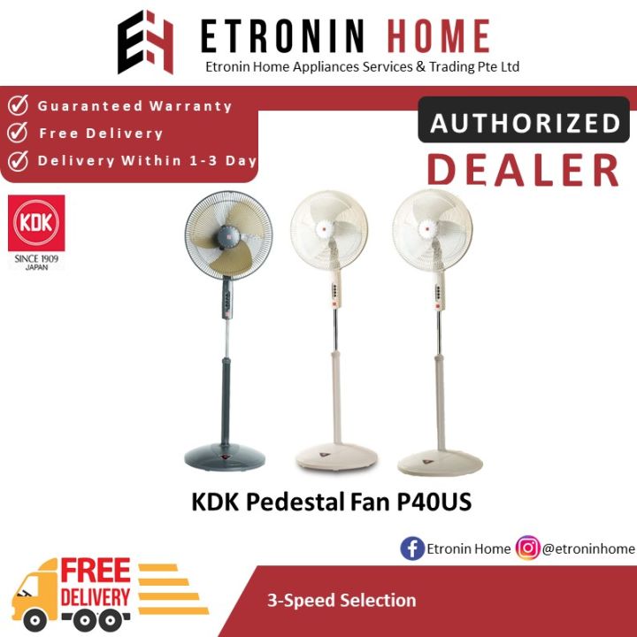 KDK Pedestal Fan P40US Lazada Singapore