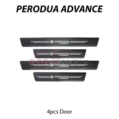 PERODUA ALZA AXIA ARUZ BEZZA MYVI VIVA ATIVA Car Door Rear Trunk Side Sill Carbon Fiber Sticker Anti-Scratch Protector