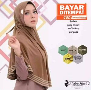 HIJAB INSTAN SERUT OVERDEK TERMURAH / HIJAB INSTAN TERLARIS / HIJAB INSTAN MURAH